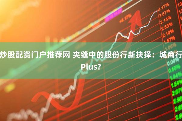 炒股配资门户推荐网 夹缝中的股份行新抉择：城商行Plus?